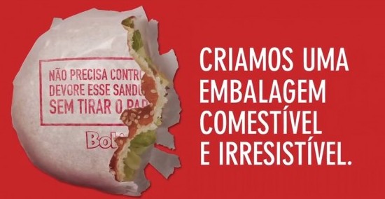 Гамбургер в съедобной обертке Гамбургер в съедобной обертке