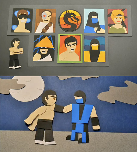 бумажный Mortal Kombat 