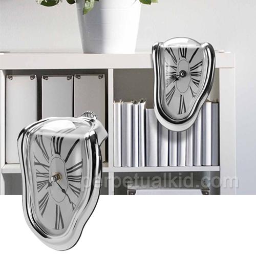 Melting Bookshelf Clock