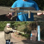 Готовимся к атаке зомби: рогатка, стреляющая мачете!