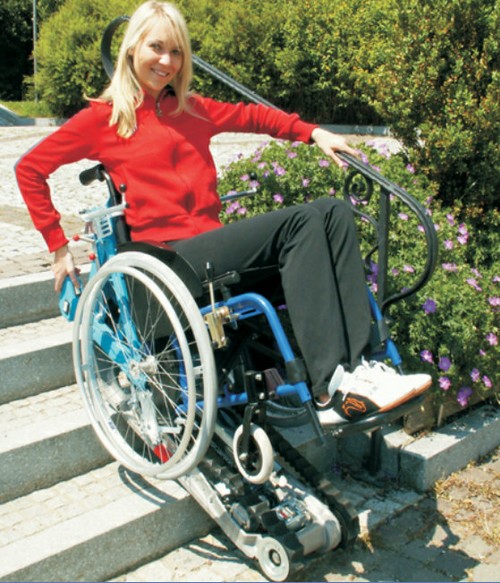 StairMax – это первый в мире аппарат, который позволит инвалидному креслу ездить по ступенькам