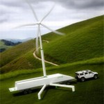 Портативная ветряная турбина вырабатывает электричество в любой точке