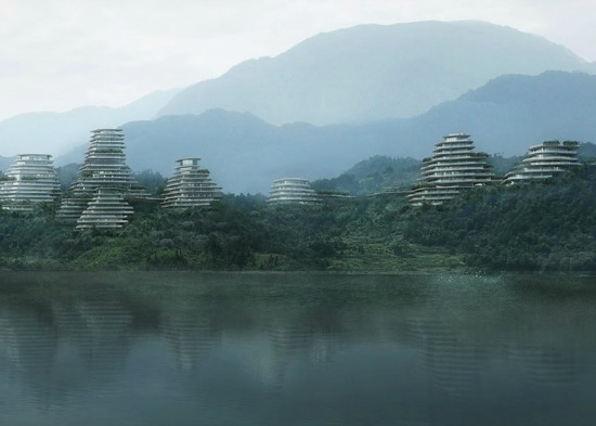 Натуралистический жилой комплекс имитирует горные формы