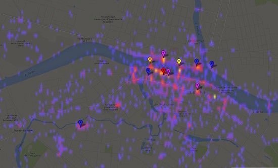 Компания  Google представила карту самых фотографируемых городов 