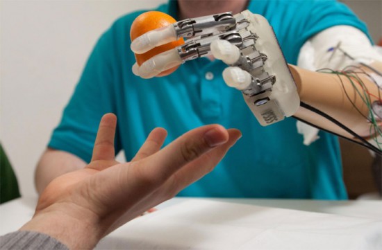 bionic-hand-touch