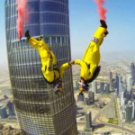 Бейсджампинг с самого высокого здания в мире