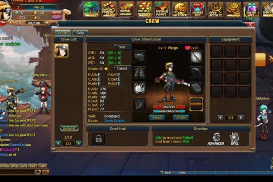 Браузерная онлайн игра Anime Pirates