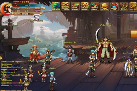 Браузерная онлайн игра Anime Pirates